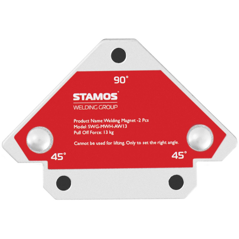 Kampinio strypo magnetinio suvirinimo laikiklio kampas 45/90/135 iki 13 kg 2 vnt.