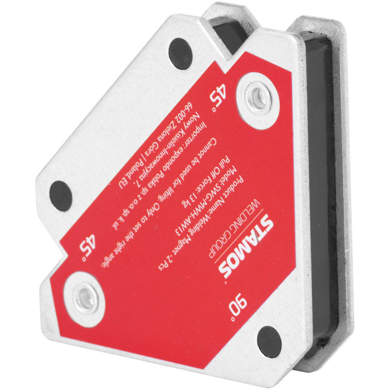 Kampinio strypo magnetinio suvirinimo laikiklio kampas 45/90/135 iki 13 kg 2 vnt.