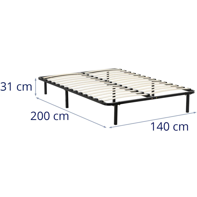Metalinis lovos rėmas iki 400 kg 140 x 200 cm