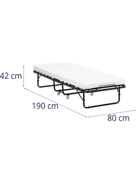 Sulankstoma stovyklavietė su čiužiniu ant ratukų iki 150 kg 80 x 190 cm
 
Sulankstoma stovyklavietė su čiužiniu ant ratukų iki 150 kg 80 x 190 cm