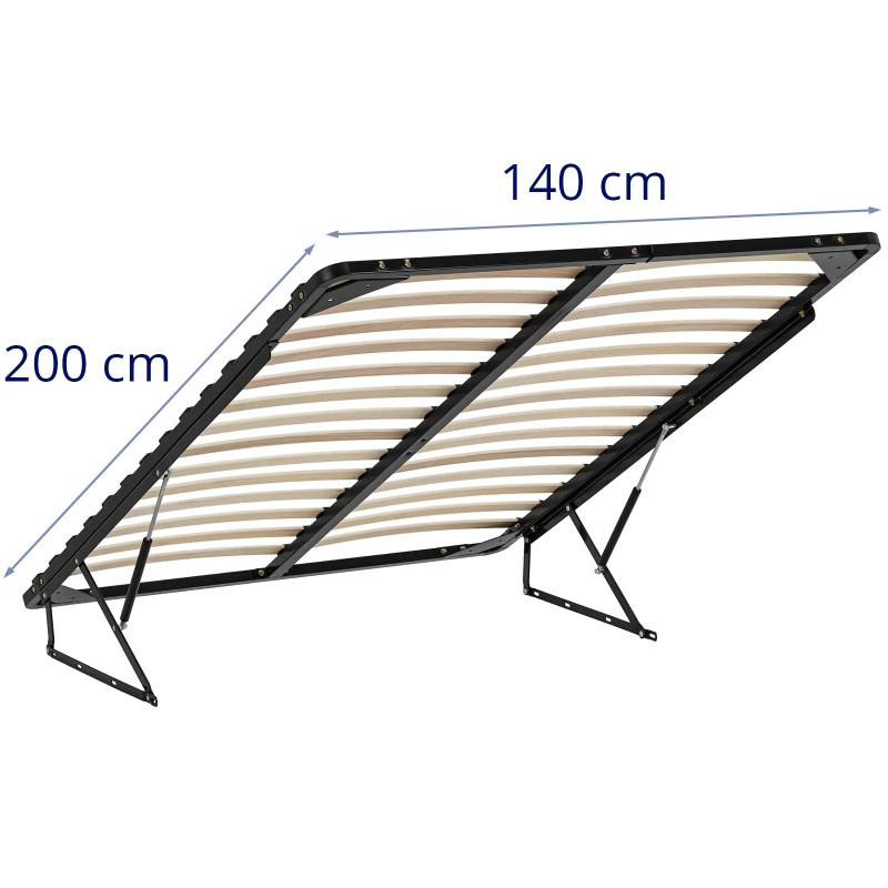 Metalinis pakeliamas lovos rėmas iki 300 kg 140 x 200 cm