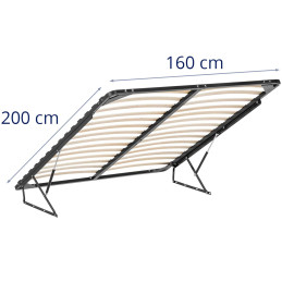 
Metalinis pakeliamas lovos rėmas iki 300 kg 160 x 200 cm
