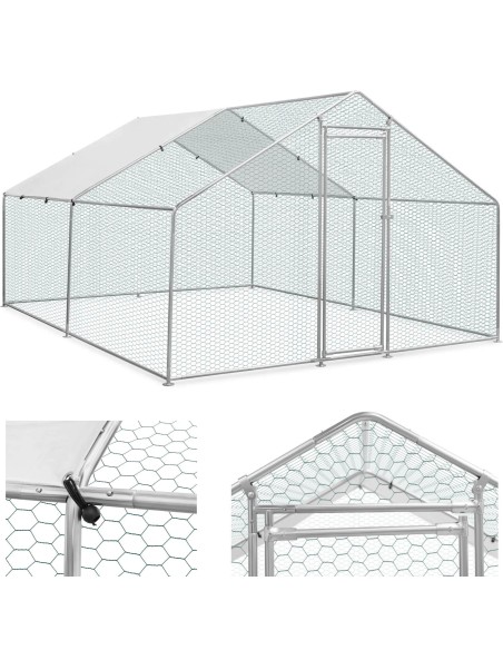 
Voljero narvas vištoms viščiukams su brezentu 300 x 400 x 198 cm
