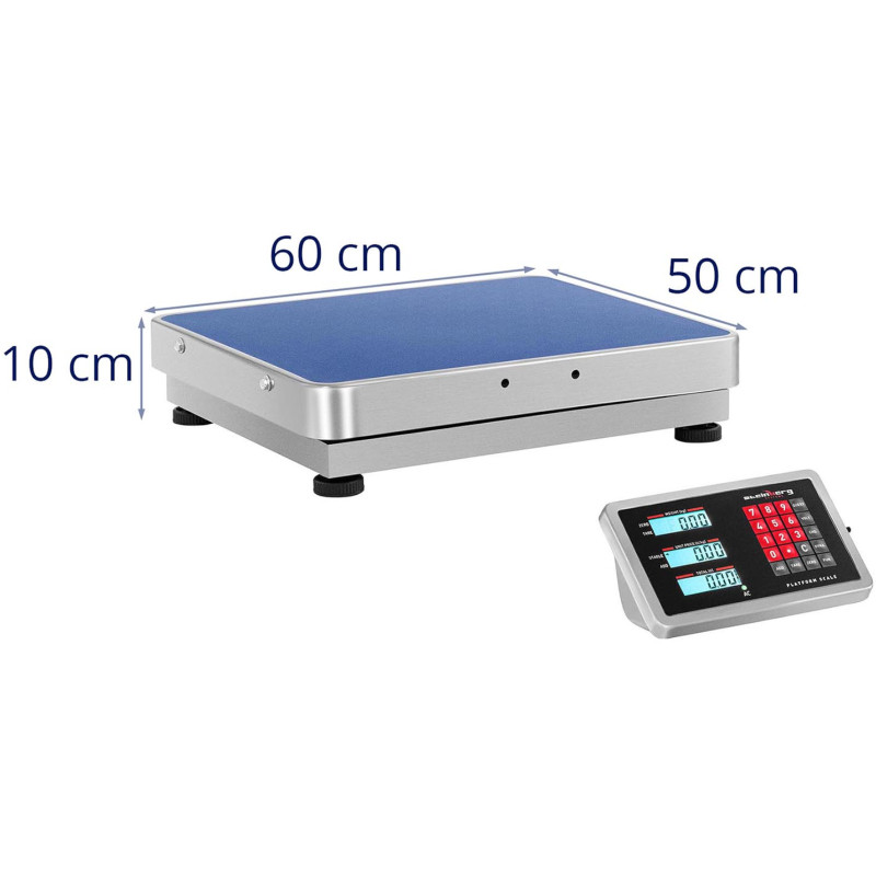 WiFi bevielės platforminės svarstyklės 300 kg / 0,05 g