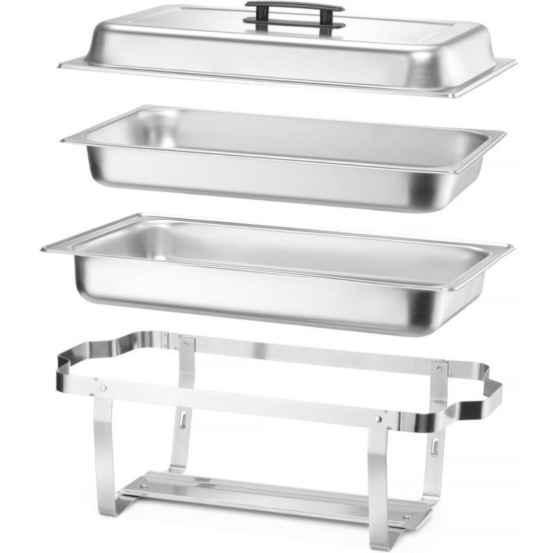 
Maisto šildytuvas bain-marie bufetas pastai GN 1/ 1 PLIENAS - 4 VIENŲ RINKINYS
