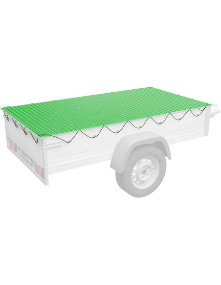 Transportavimo tinklas, fiksuojantis krovinį ant priekabos smulkaus tinklelio 2,5 x 4,5 m žalias Transportavimo tinklas, fiksuojantis krovinį ant priekabos smulkaus tinklelio 2,5 x 4,5 m žalias