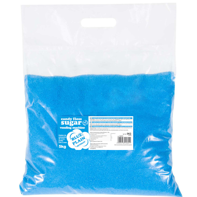 
Cukrus cukraus vatos mašinai, granuliacija 0,8-1,2 mm, natūralaus skonio, MĖLYNA, 5 kg
