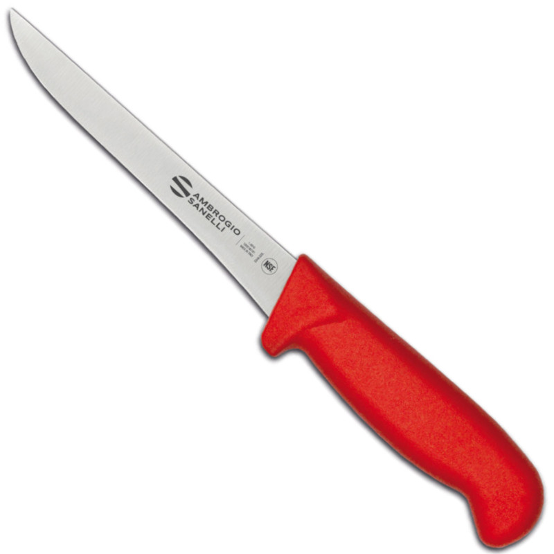 SUPRA COLORE HACCP mėsos iškaulinėjimo peilis 160/ 300 mm - raudonas
SUPRA COLORE HACCP mėsos iškaulinėjimo peilis 160/ 300 mm - raudonas