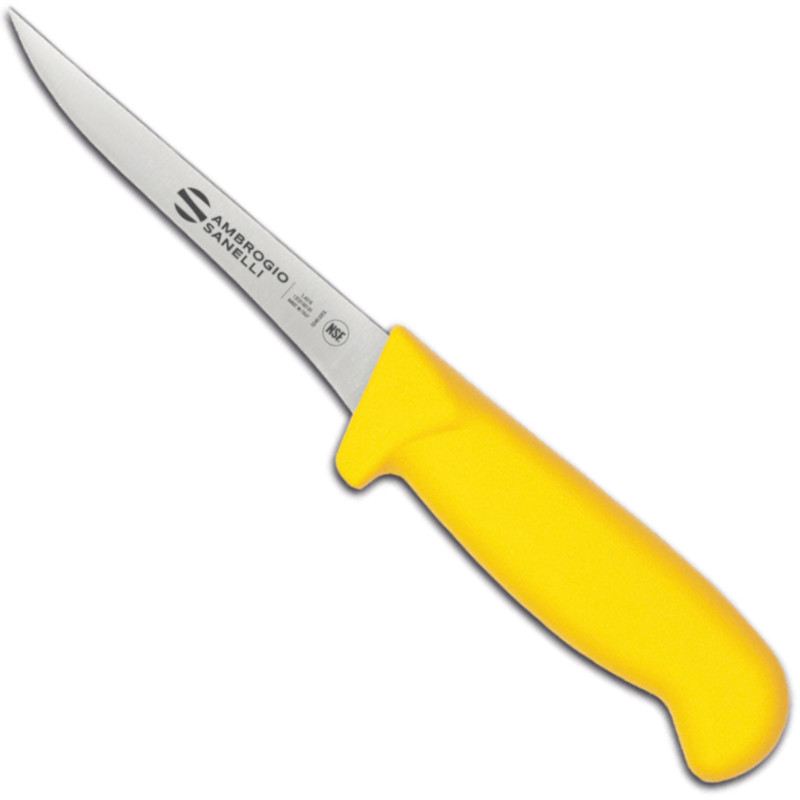 
Paukštienos iškaulinėjimo peilis SUPRA COLORE HACCP 120/ 260 mm - geltonas
