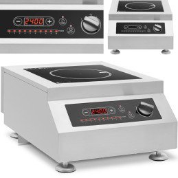 Indukcinė viryklė 1 reguliuojama kaitvietė 5000 W