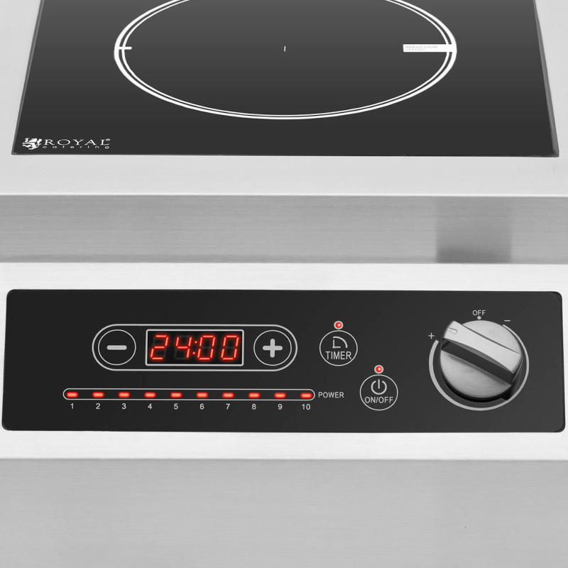 Indukcinė viryklė 1 reguliuojama kaitvietė 5000 W