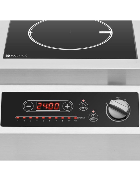Indukcinė viryklė 1 reguliuojama kaitvietė 5000 W Indukcinė viryklė 1 reguliuojama kaitvietė 5000 W