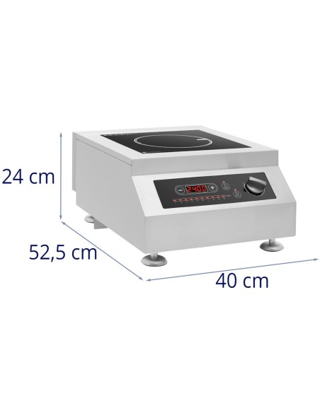 Indukcinė viryklė 1 reguliuojama kaitvietė 5000 W Indukcinė viryklė 1 reguliuojama kaitvietė 5000 W