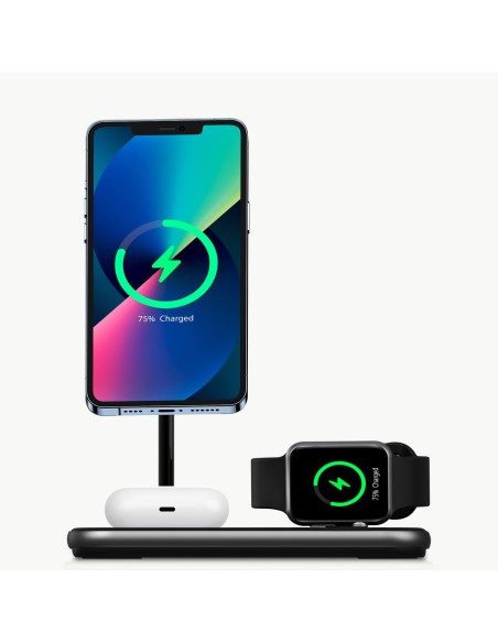 MFM Mfi indukcinio įkrovimo stoties įkroviklis, skirtas iPhone AirPods Pro Apple Watch pilkas MFM Mfi indukcinio įkrovimo stoties įkroviklis, skirtas iPhone AirPods Pro Apple Watch pilkas