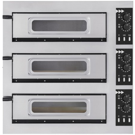 
3 kamerų picos orkaitė 3 picoms sk. 45 cm BASIC 3/ 50 STIKLAS IR ŠVIESA 12000 W
