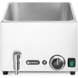 
Bain-marie maisto šildytuvas su čiaupu 3x GN 1/ 3 100 mm su dangteliais 1000 W
