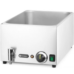 
Bain-marie maisto šildytuvas su čiaupu 3x GN 1/ 3 100 mm su dangteliais 1000 W
