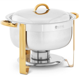 
Bain-marie švediško stalo šildytuvas makaronų patiekalams 4,5 l - sidabrinis auksas
