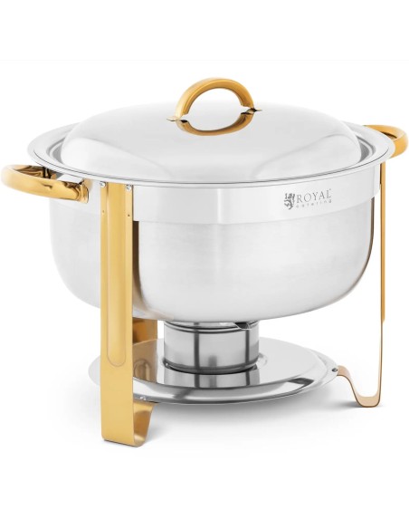 
Bain-marie švediško stalo šildytuvas makaronų patiekalams 4,5 l - sidabrinis auksas
