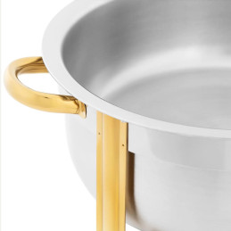 
Bain-marie švediško stalo šildytuvas makaronų patiekalams 4,5 l - sidabrinis auksas
