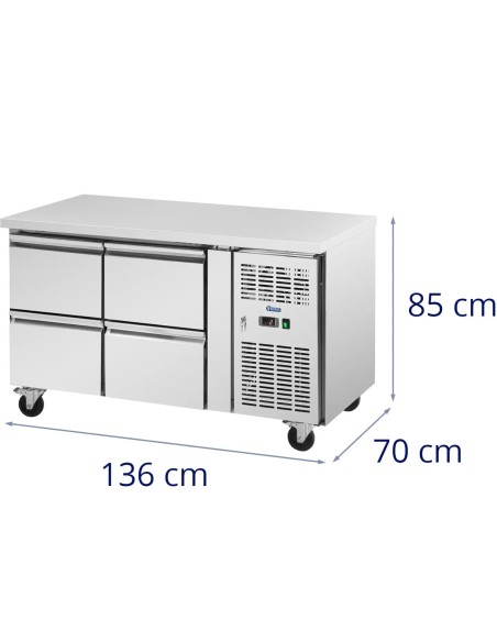Šaldomas maitinimo stalas ant ratukų 4 stalčiai 280 l 136 x 70 x 85 cm
 
Šaldomas maitinimo stalas ant ratukų 4 stalčiai 280 l 136 x 70 x 85 cm