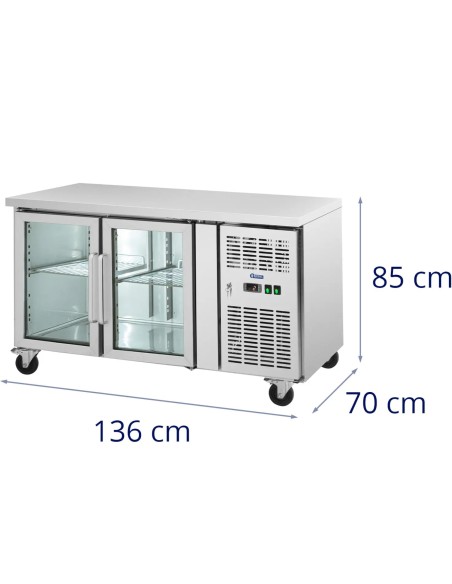 Šaldomas stalas ant ratų, 2 durys, įstiklintas, 280 l, 136 x 70 x 85 cm
 
Šaldomas stalas ant ratų, 2 durys, įstiklintas, 280 l, 136 x 70 x 85 cm