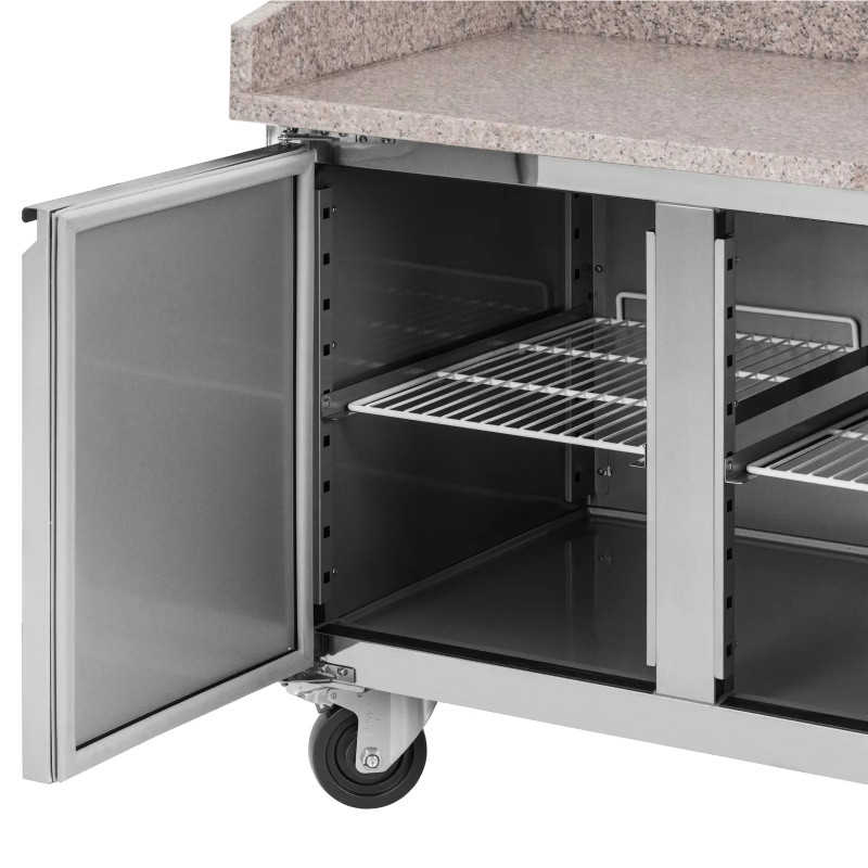 
Šaldomas picos stalas 2 kameros ant ratukų 390 l 150,5 x 80 x 100 cm
