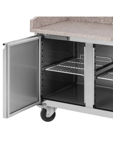 
Šaldomas picos stalas 2 kameros ant ratukų 390 l 150,5 x 80 x 100 cm
