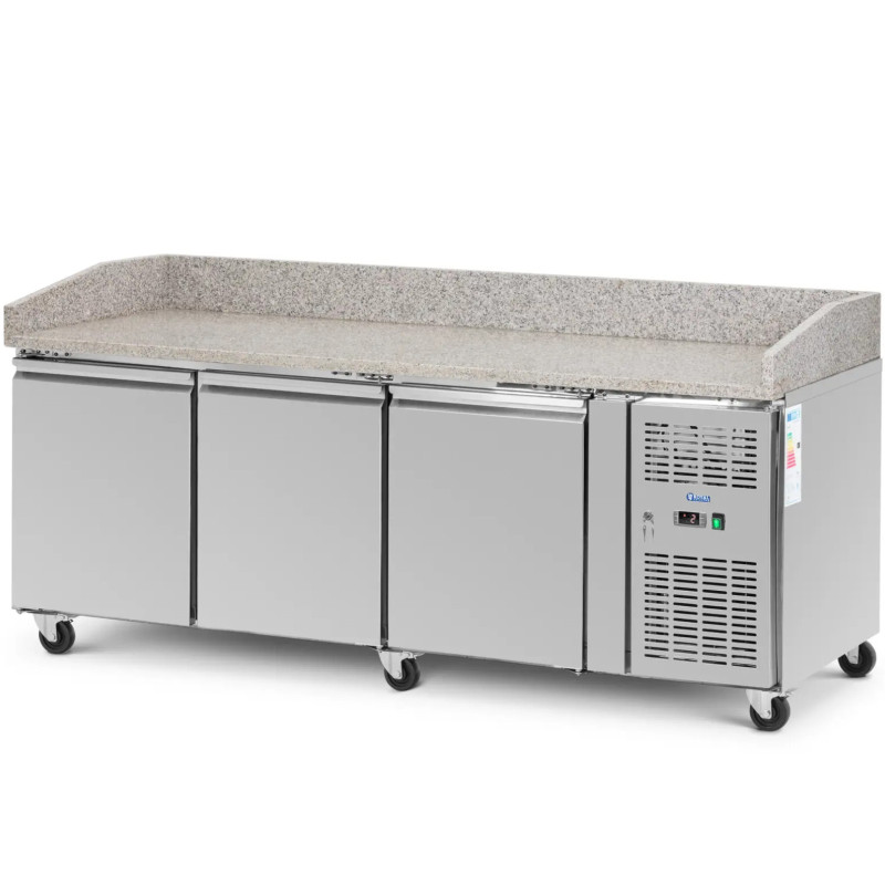 
Šaldomas picos stalas 3 skyriai ant ratukų 560 l 202 x 80 x 100 cm
