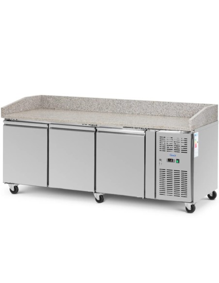 
Šaldomas picos stalas 3 skyriai ant ratukų 560 l 202 x 80 x 100 cm
