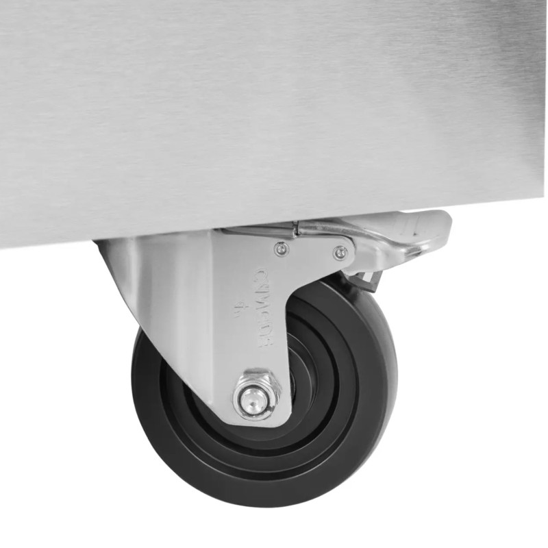 
Šaldomas picos stalas 3 skyriai ant ratukų 560 l 202 x 80 x 100 cm
