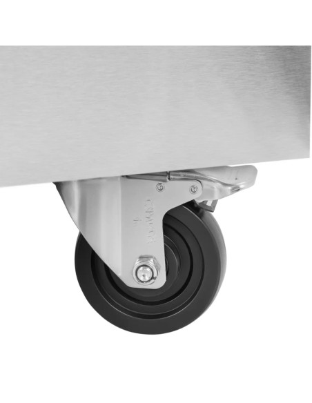 
Šaldomas picos stalas 3 skyriai ant ratukų 560 l 202 x 80 x 100 cm
