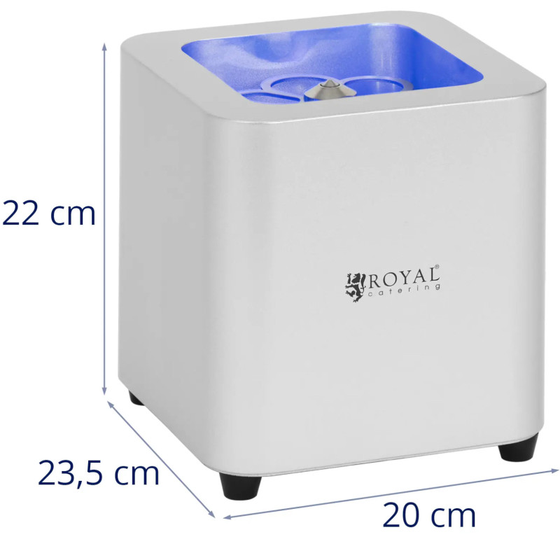 
Barinis CO2 stiklo šaldiklis su LED lempute 5 - 6 sek
