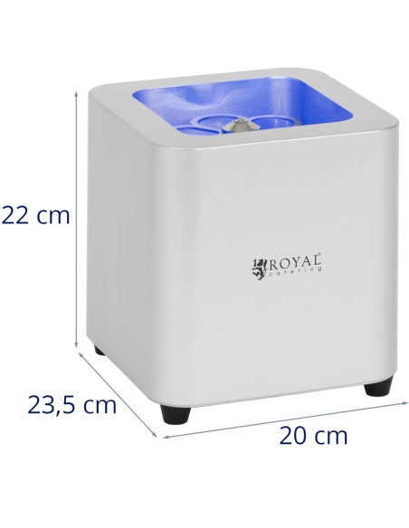 
Barinis CO2 stiklo šaldiklis su LED lempute 5 - 6 sek
