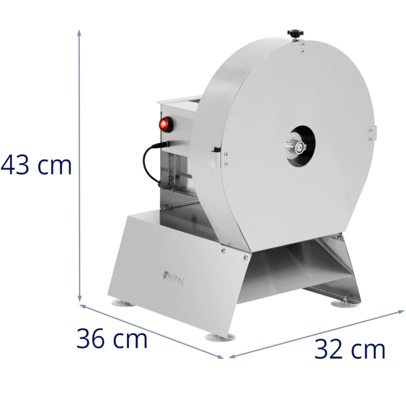 Pjaustyklė šaltiems gabalams, dešroms, sūriui, elektrinė, PLIENINĖ, 0-15 mm