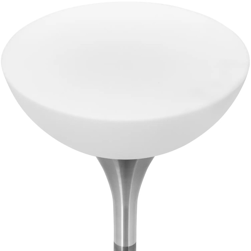 Baterija maitinamas RGBW LED apšviestas klubo baro stalas, skersmuo 60 x 107 cm - baltas apvalus