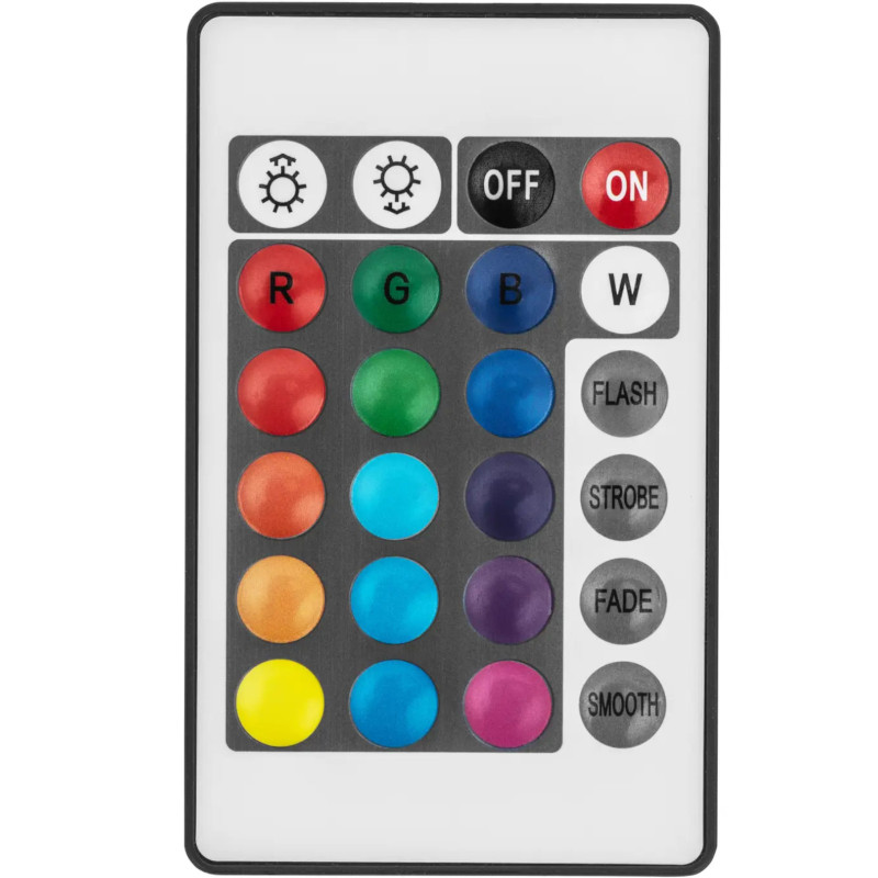 
Baterija maitinamas RGBW LED apšviestas klubo baro stalas, skersmuo 80 x 107 cm - baltas apvalus
