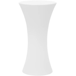 
Baterija maitinamas RGBW LED apšviestas klubo baro stalas, skersmuo 58 x 110 cm - baltas apvalus
