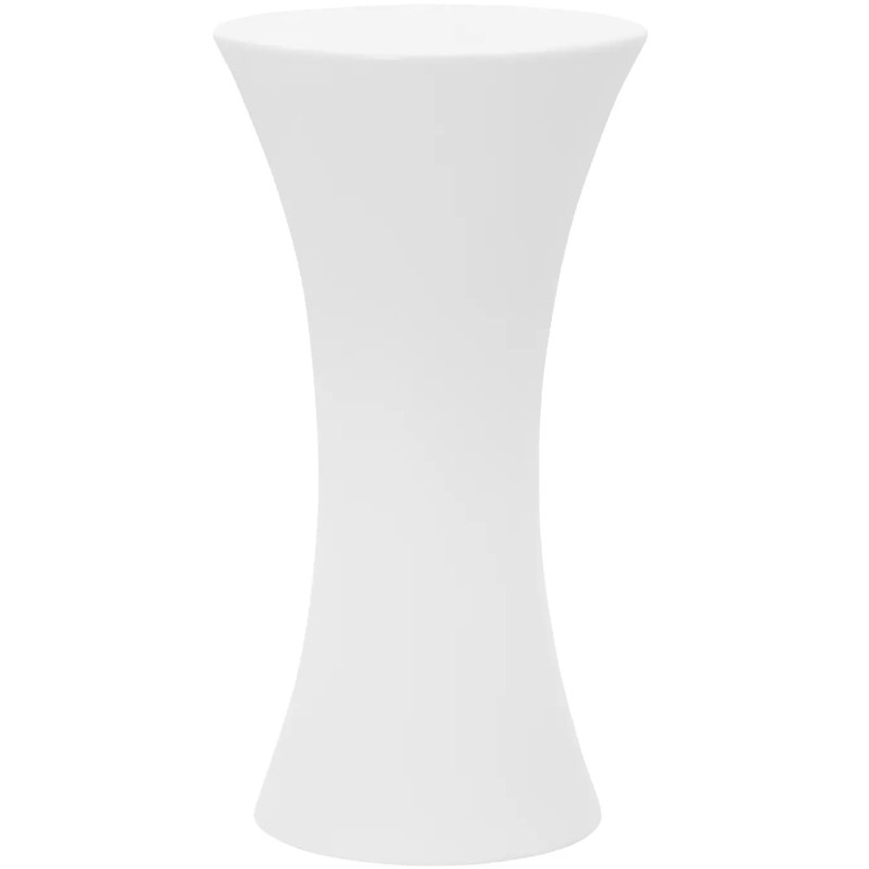 
Baterija maitinamas RGBW LED apšviestas klubo baro stalas, skersmuo 58 x 110 cm - baltas apvalus
