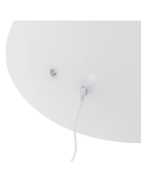 
Baterija maitinamas RGBW LED apšviestas klubo baro stalas, skersmuo 58 x 110 cm - baltas apvalus
