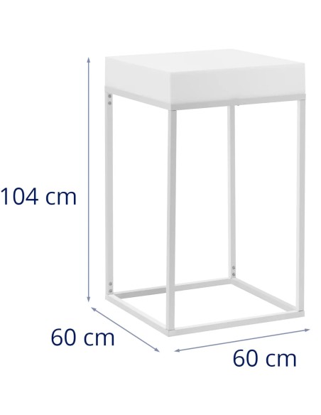 Kvadratinis klubo baro stalas su RGBW LED apšvietimu 60 x 60 x 106 cm
 
Kvadratinis klubo baro stalas su RGBW LED apšvietimu 60 x 60 x 106 cm