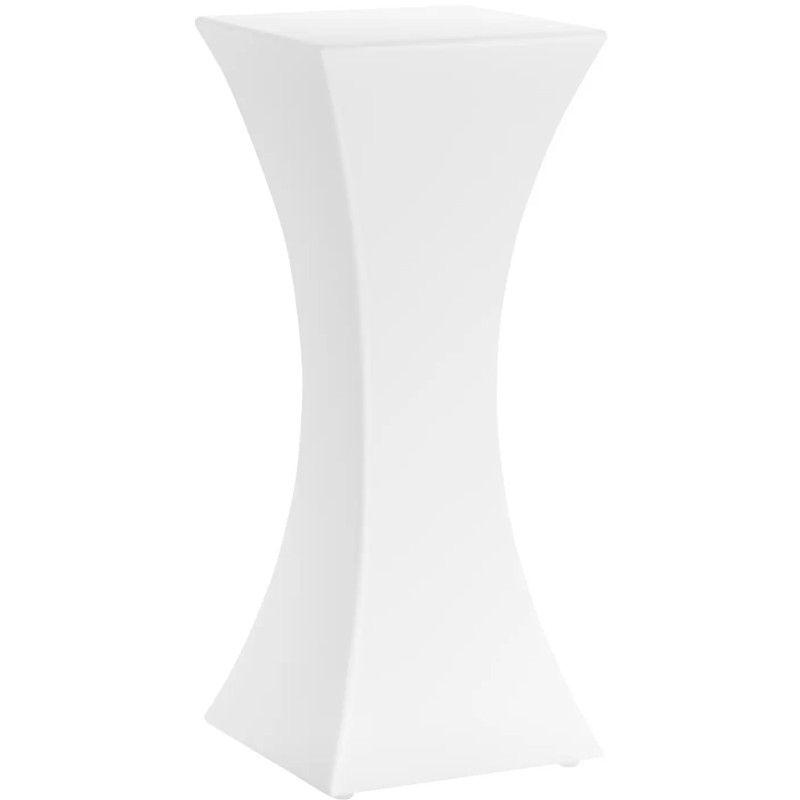 Kvadratinis klubo baro stalas su RGBW LED apšvietimu 45 x 45 x 110 cm