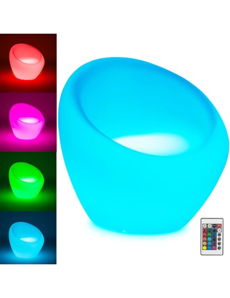 
LED apšviesta klubo baro kėdė 62 x 68 cm
