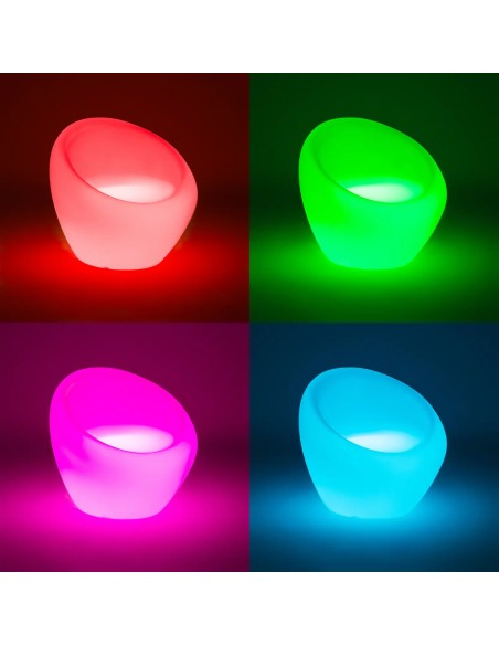 
LED apšviesta klubo baro kėdė 62 x 68 cm
