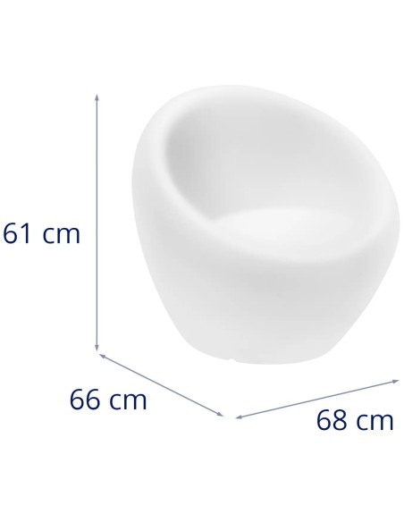 
LED apšviesta klubo baro kėdė 62 x 68 cm
