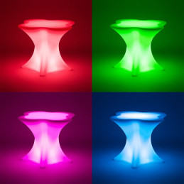 
Klubinis baro stalas su RGBW LED apšvietimu 80 x 80 x 110 cm

