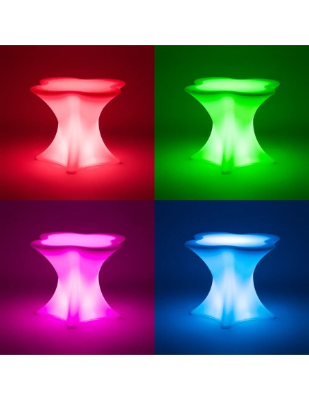 
Klubinis baro stalas su RGBW LED apšvietimu 80 x 80 x 110 cm
