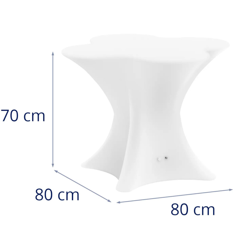 
Klubinis baro stalas su RGBW LED apšvietimu 80 x 80 x 110 cm
