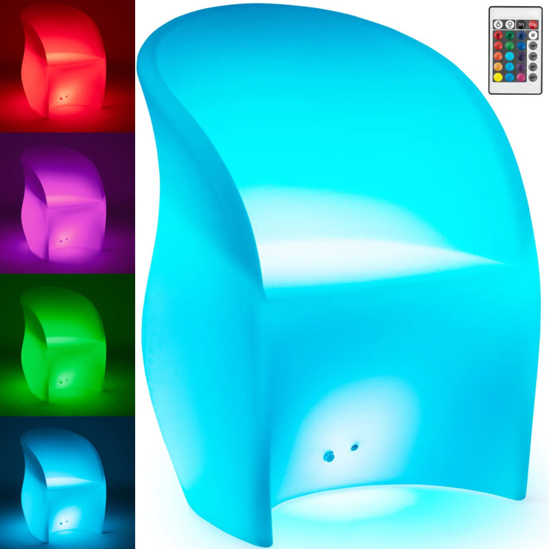
LED apšviesta klubo baro kėdė 80 x 60 cm
