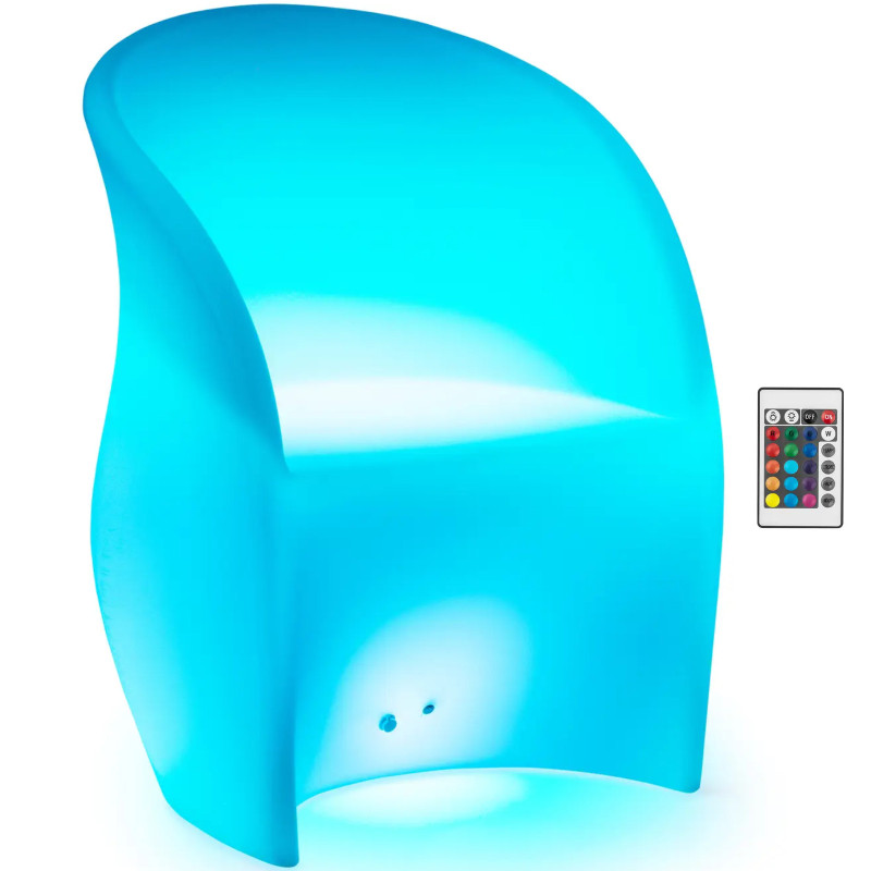 
LED apšviesta klubo baro kėdė 80 x 60 cm
